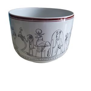 Block Vista Alegre Portugal Vintage Brooklyn Museum Egyptian Porcelain Bowl Vase